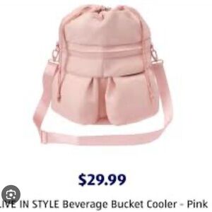 Live In Style Pink Crossbody Bag Aldi